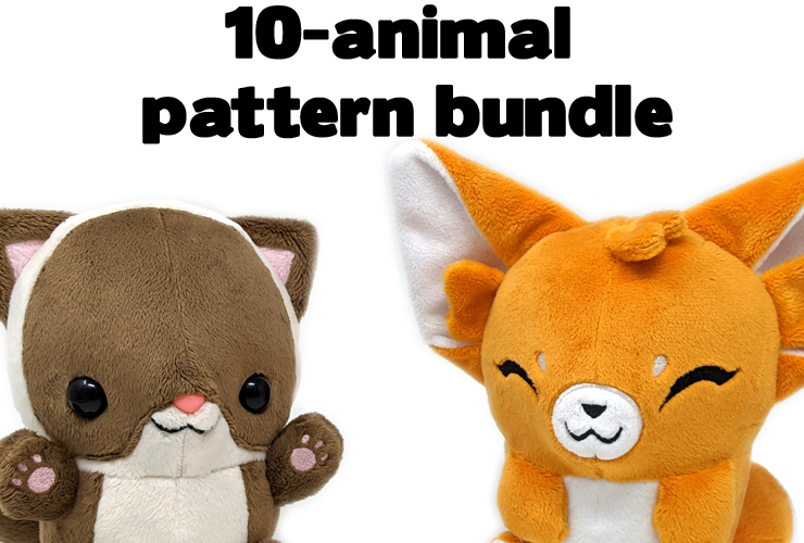 10 Free Soft Stuffed Animal Sewing Patterns with Photos