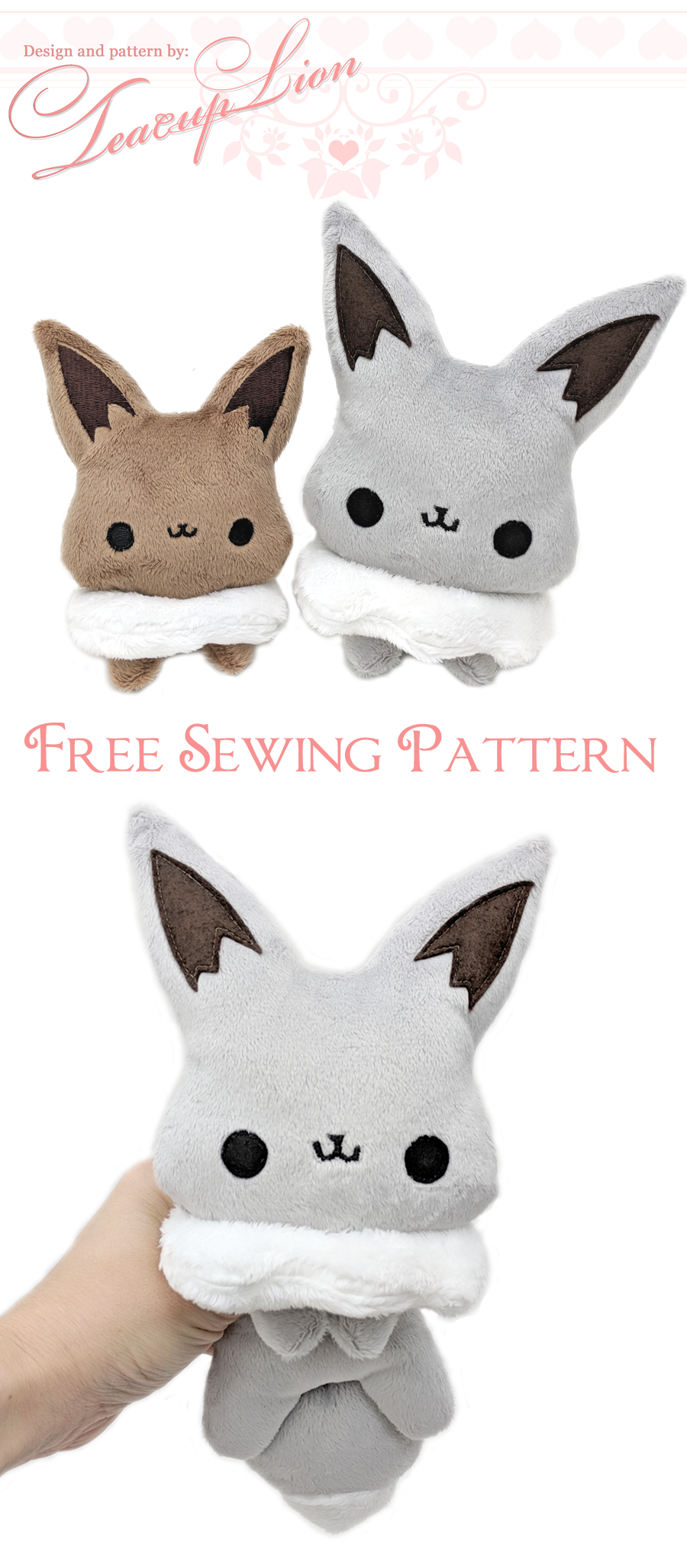 eevee plush pattern